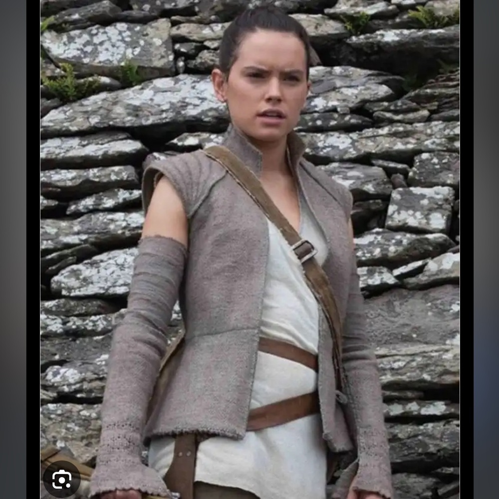 Disney Star Wars Rey Vest Small Gray Galaxy’s Edge Last Jedi Cosplay
